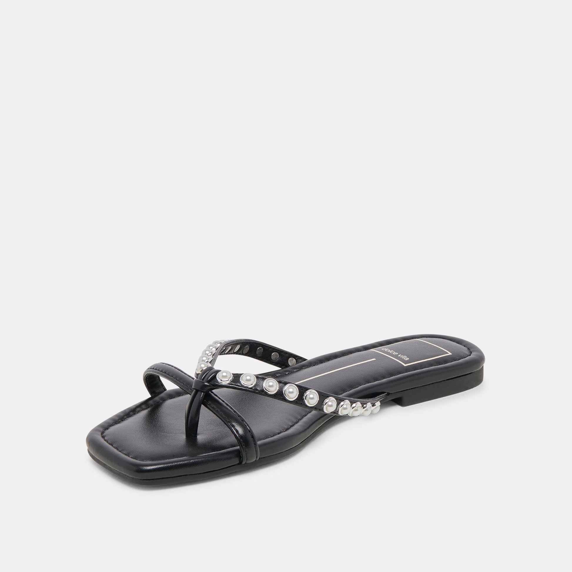 LUCCA PEARL SANDALS BLACK PEARLS Dolce Vita