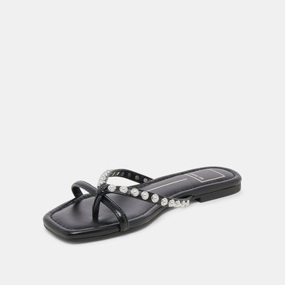 LUCCA PEARL SANDALS BLACK PEARLS Dolce Vita