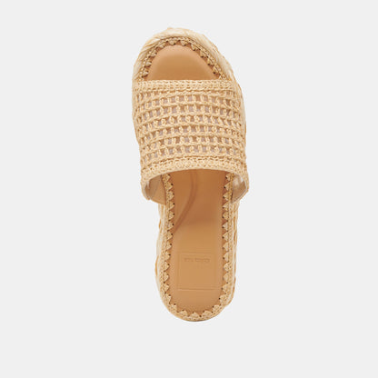 CHAVI MESH SANDALS NATURAL WOVEN RAFFIA Dolce Vita