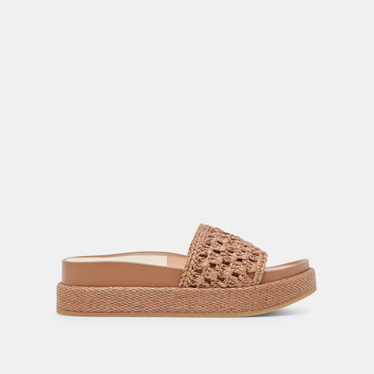 SIDONA SANDALS BROWN RAFFIA Dolce Vita