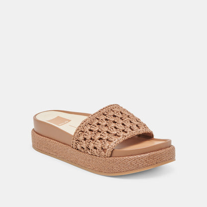 SIDONA SANDALS BROWN RAFFIA Dolce Vita