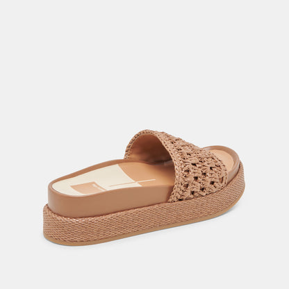 SIDONA SANDALS BROWN RAFFIA Dolce Vita