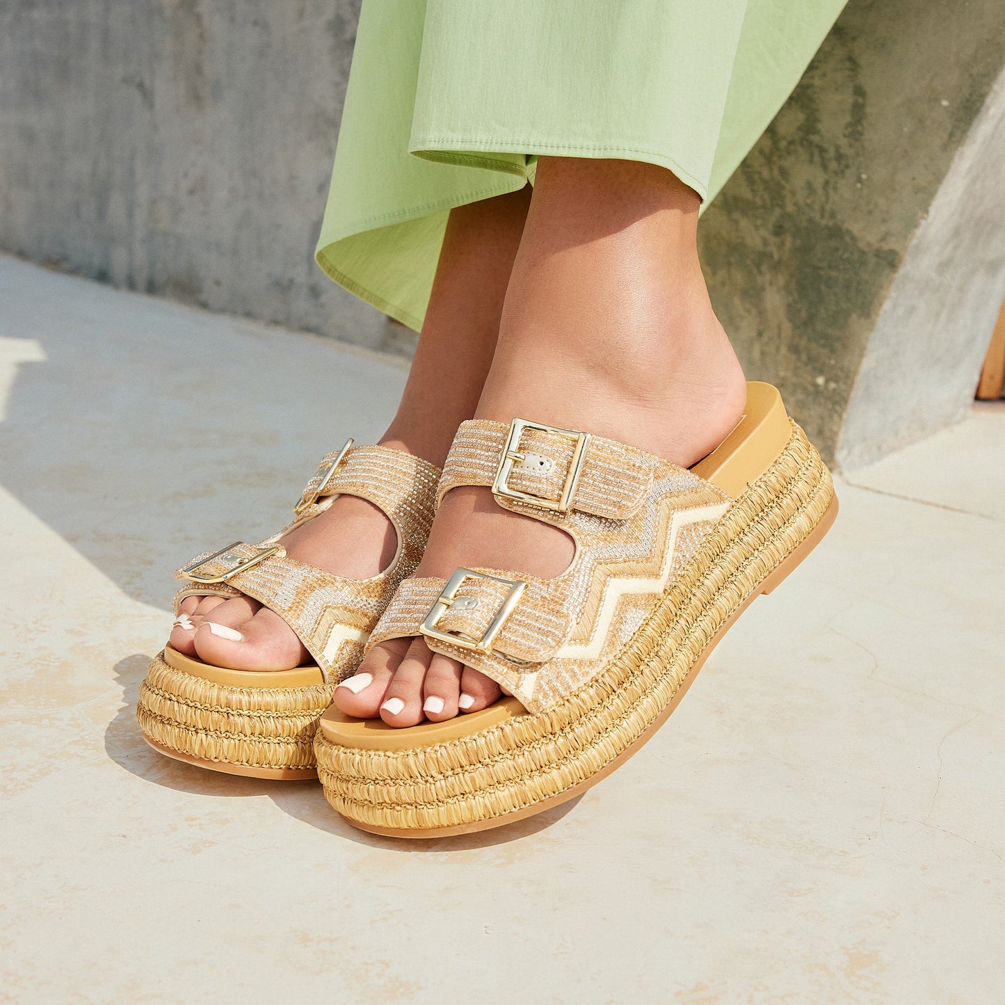 WIXIE SANDALS GOLD MULTI BEADS Dolce Vita