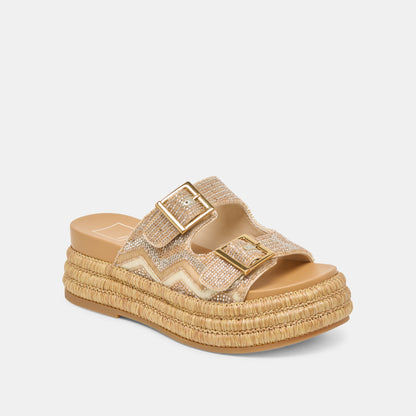 WIXIE SANDALS GOLD MULTI BEADS Dolce Vita