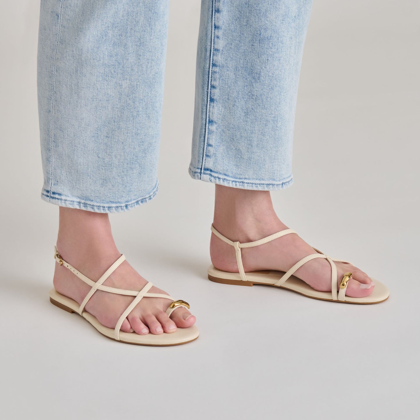 KESHA SANDALS BONE LEATHER Dolce Vita