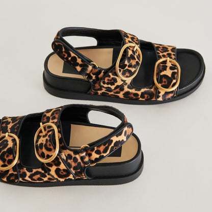 STARLA SANDALS LEOPARD BLACK CALF HAIR Dolce Vita