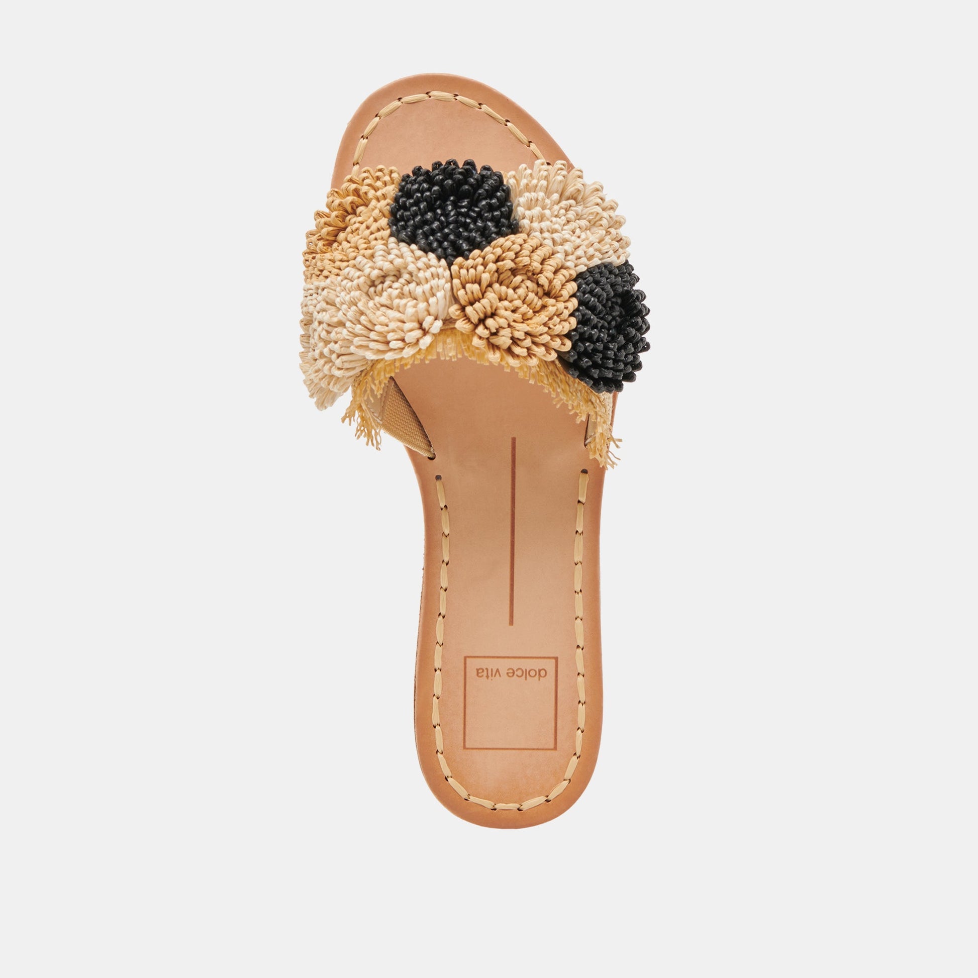 DANELA SANDALS BLACK NATURAL RAFFIA Dolce Vita