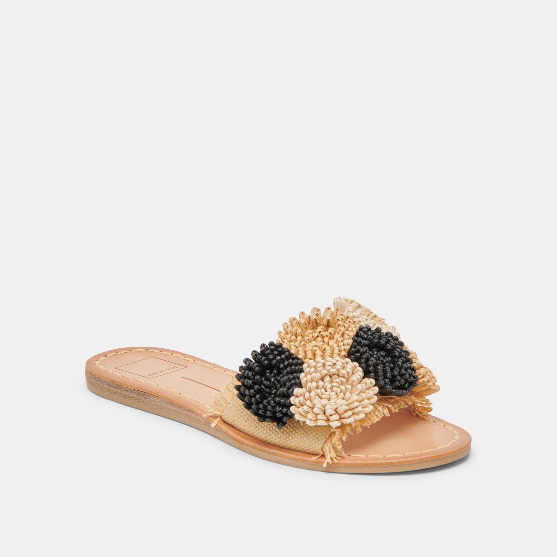 DANELA SANDALS BLACK NATURAL RAFFIA Dolce Vita