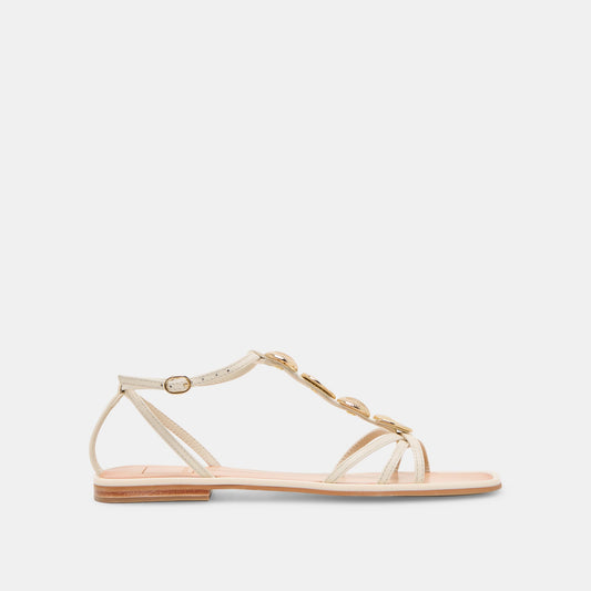 Faun Off White Leather Sandals Dolce Vita
