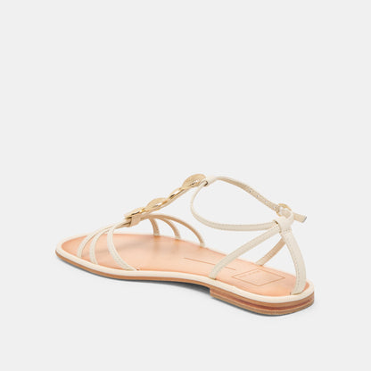 Faun Off White Leather Sandals Dolce Vita