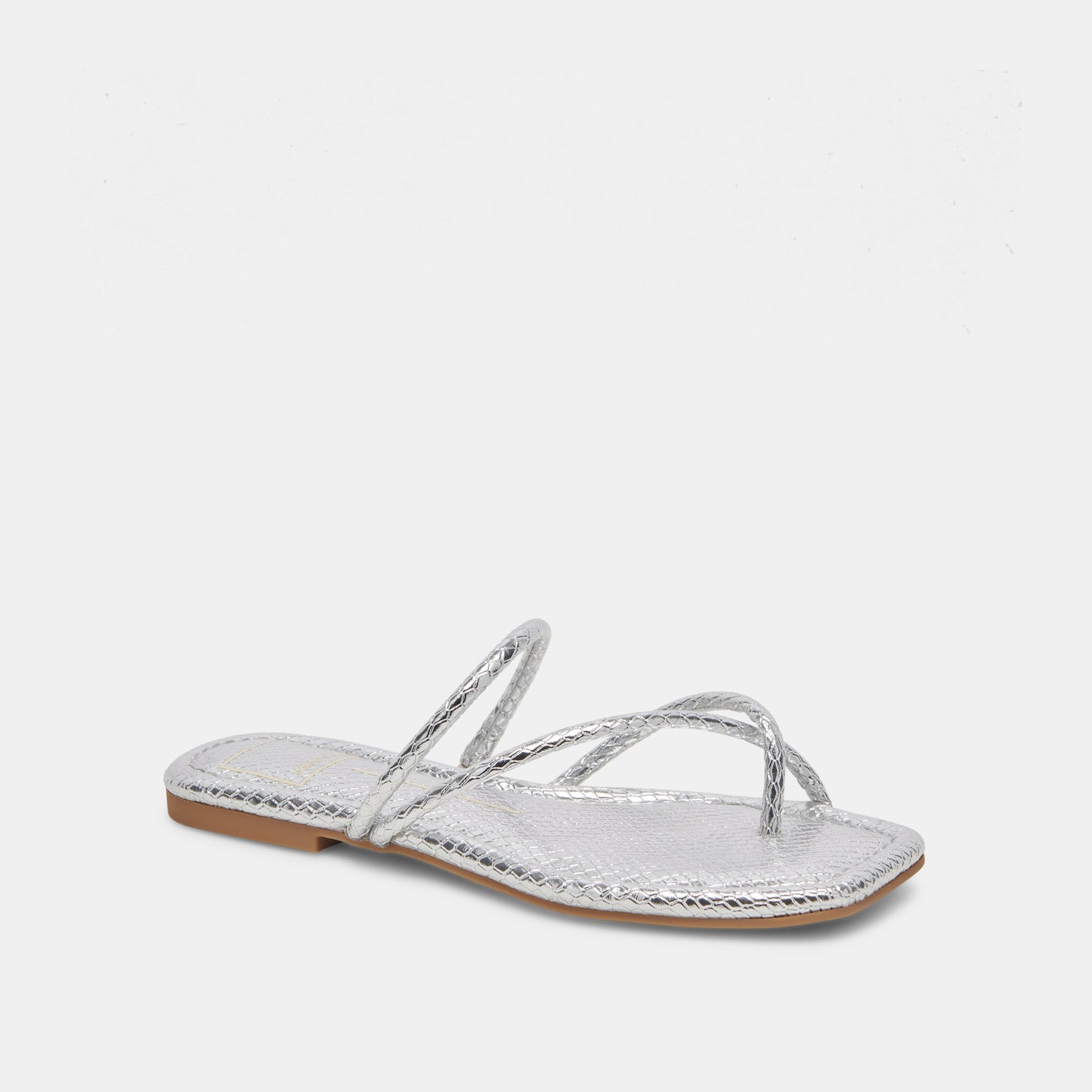 LEANNA SANDALS SILVER EMBOSSED STELLA Dolce Vita