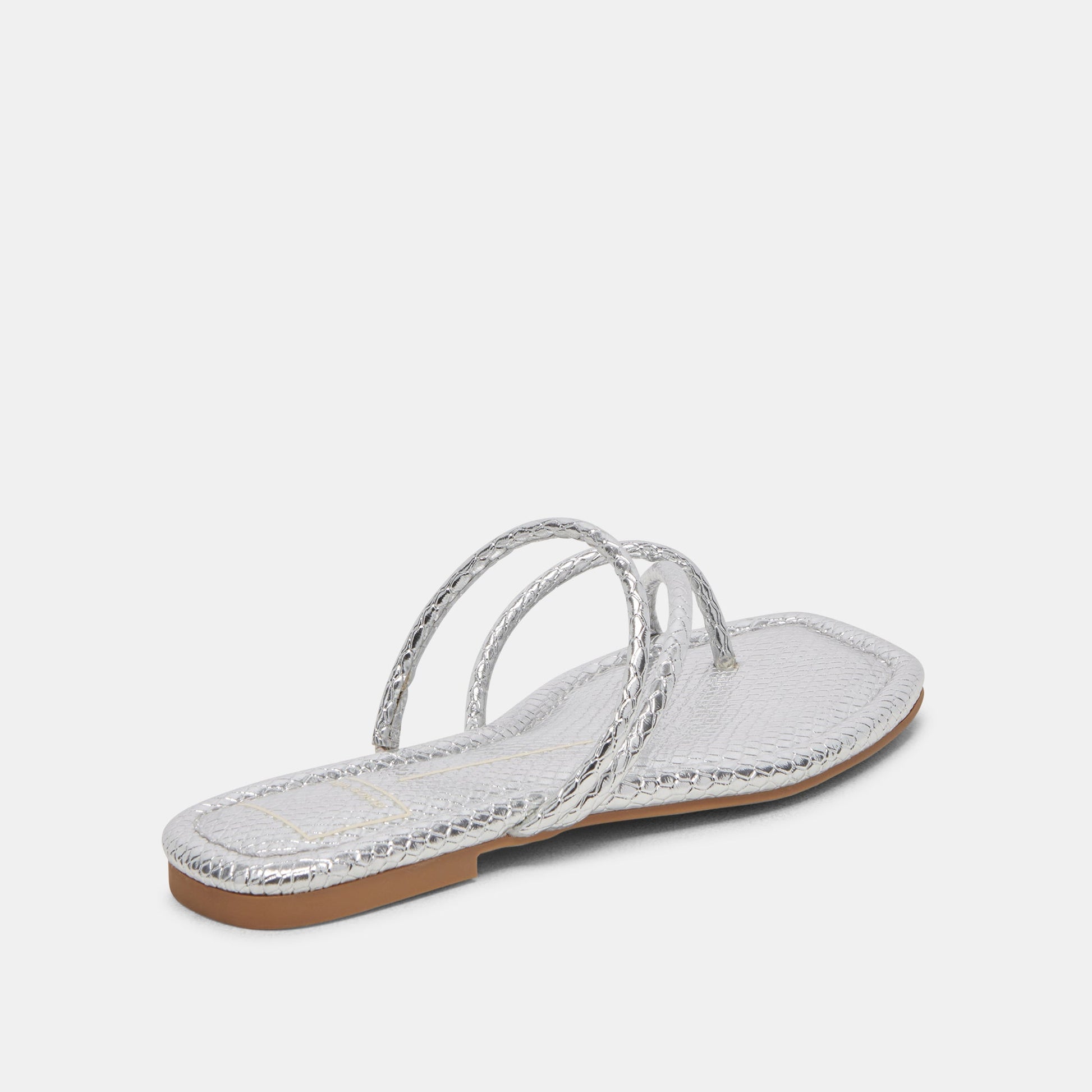LEANNA SANDALS SILVER EMBOSSED STELLA Dolce Vita