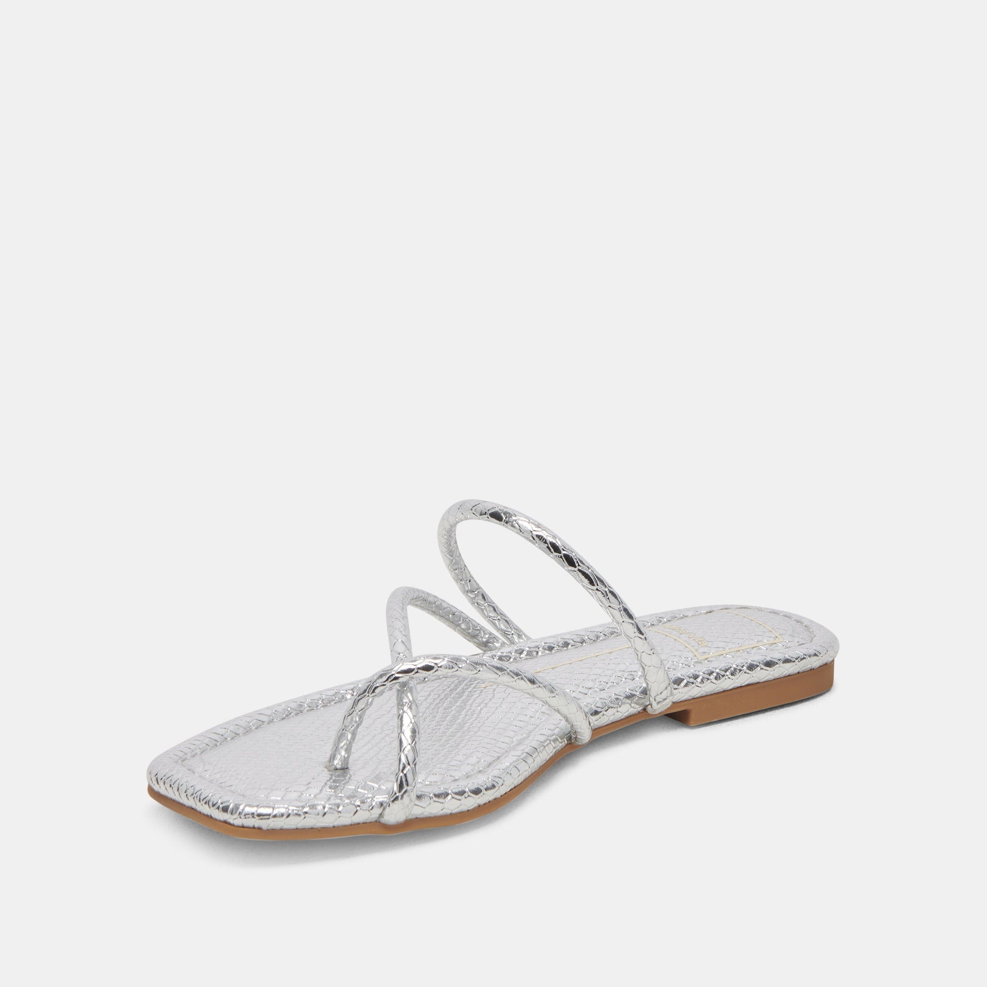 LEANNA SANDALS SILVER EMBOSSED STELLA Dolce Vita