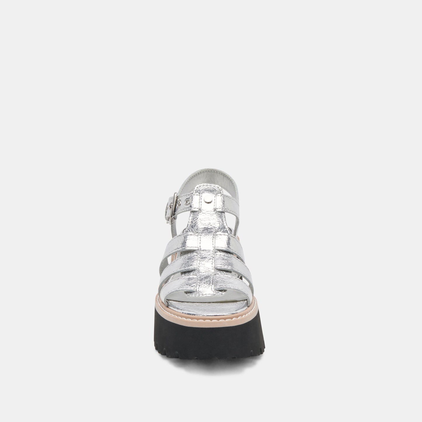 LATICE SANDALS SILVER DISTRESSED LEATHER Dolce Vita