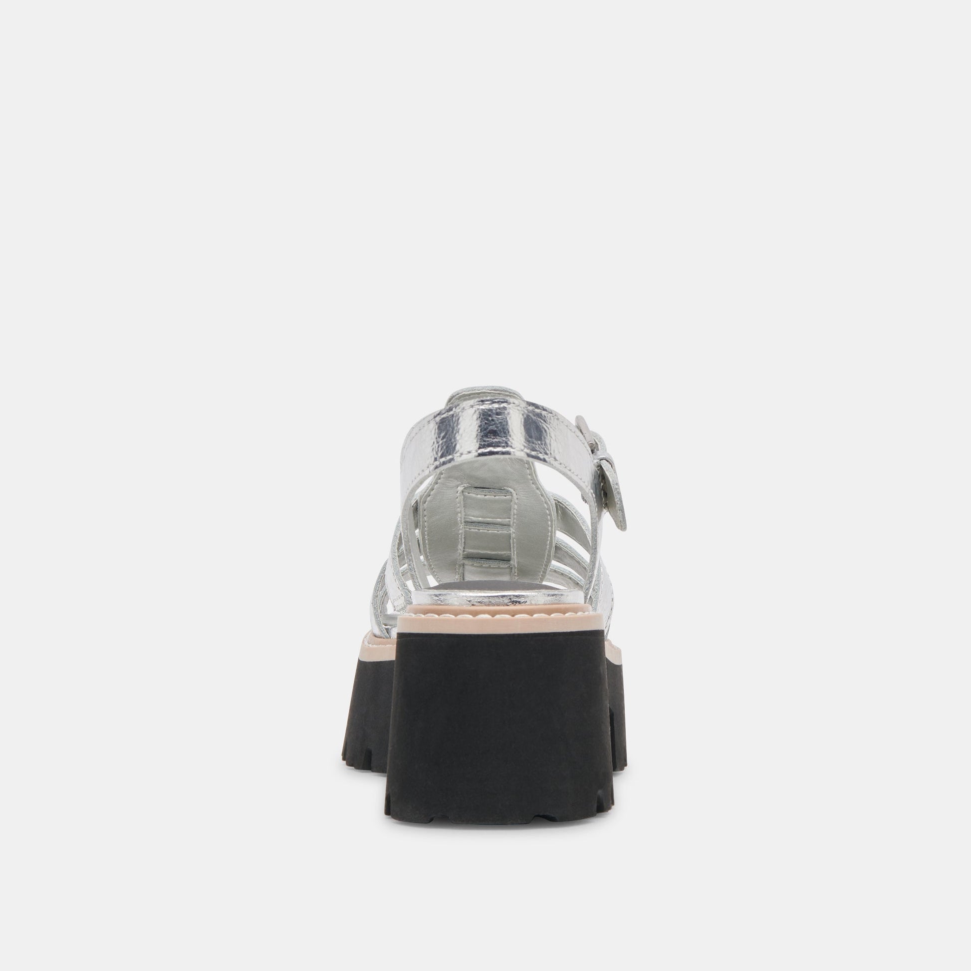 LATICE SANDALS SILVER DISTRESSED LEATHER Dolce Vita