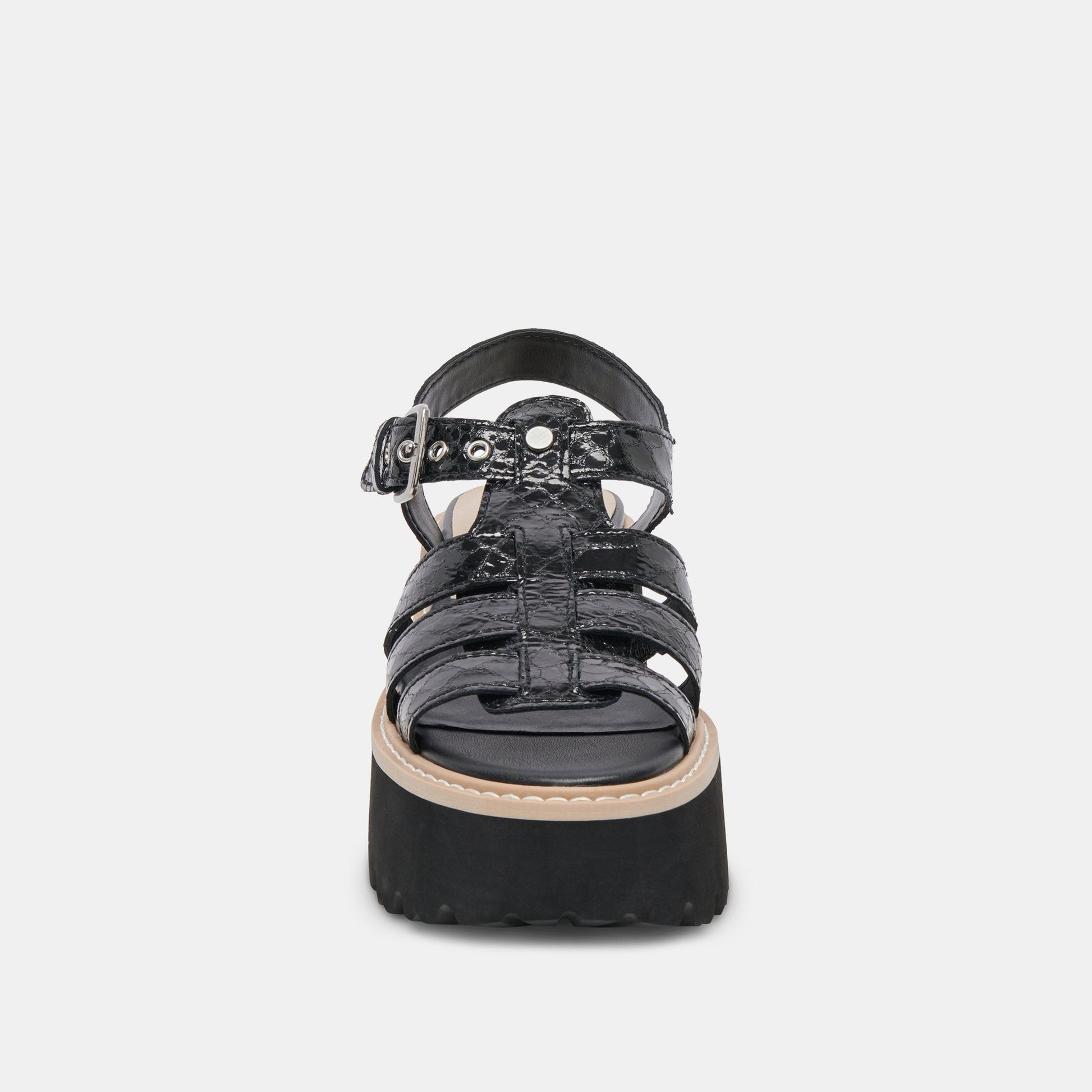 LATICE SANDALS MIDNIGHT EMBOSSED LEATHER Dolce Vita