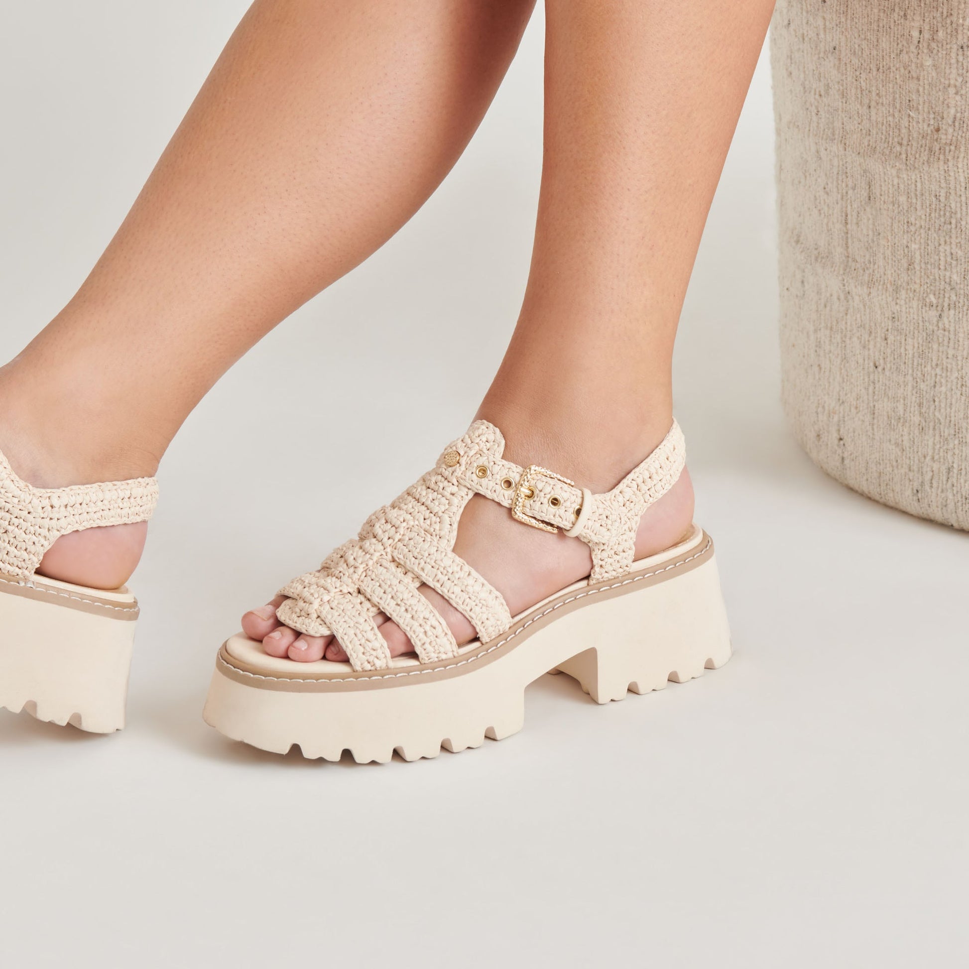 LATICE SANDALS OATMEAL KNIT Dolce Vita