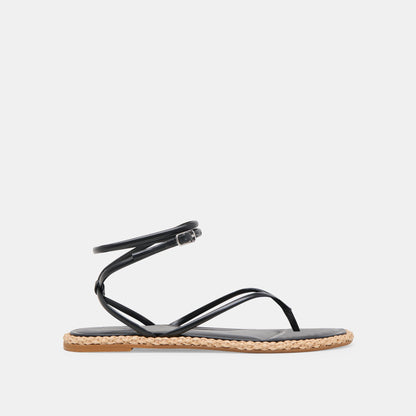 COVE SANDALS BLACK LEATHER Dolce Vita