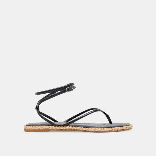 COVE SANDALS BLACK LEATHER Dolce Vita