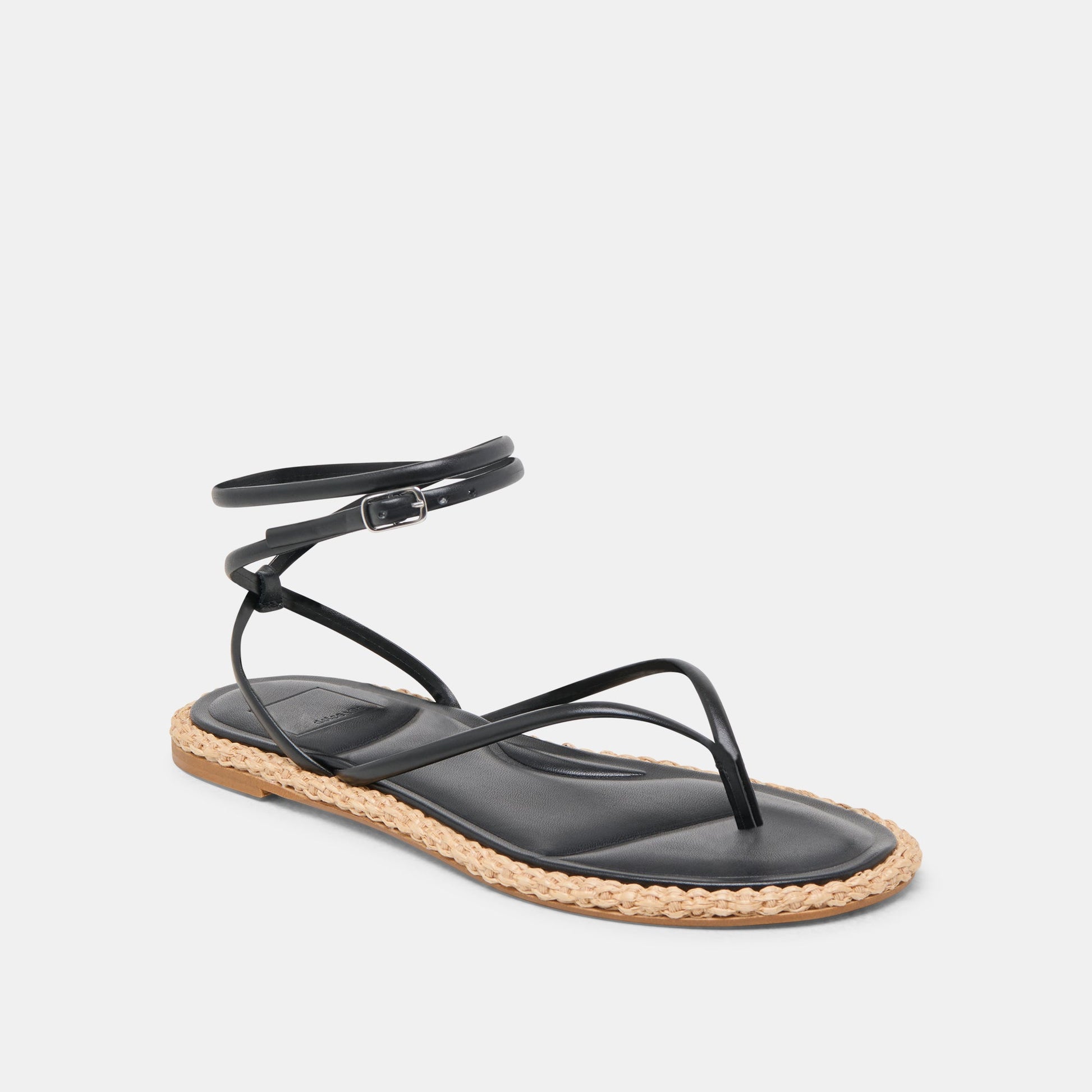 COVE SANDALS BLACK LEATHER Dolce Vita