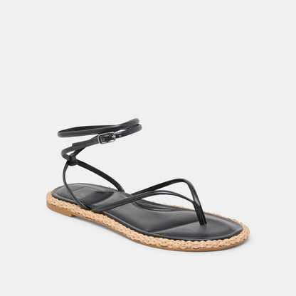 COVE SANDALS BLACK LEATHER Dolce Vita