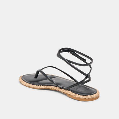 COVE SANDALS BLACK LEATHER Dolce Vita
