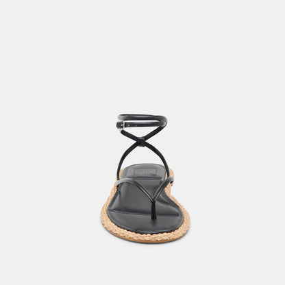 COVE SANDALS BLACK LEATHER Dolce Vita