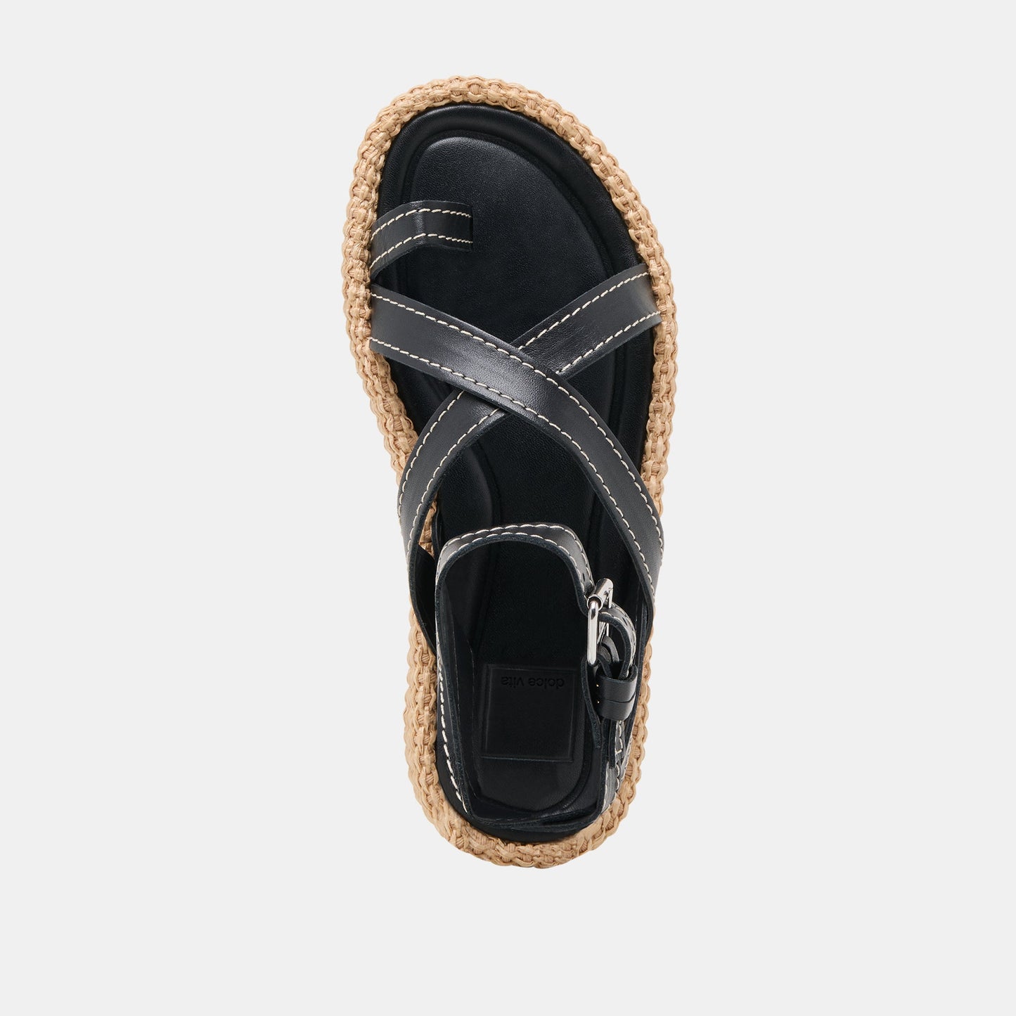 ROXIE SANDALS BLACK LEATHER Dolce Vita