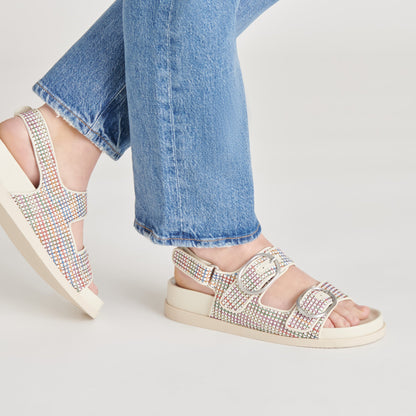 STARLA PRIDE SANDALS WHITE MULTI RAFFIA Dolce Vita