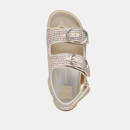 STARLA PRIDE SANDALS WHITE MULTI RAFFIA Dolce Vita