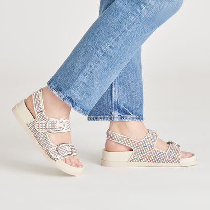 STARLA PRIDE SANDALS WHITE MULTI RAFFIA Dolce Vita