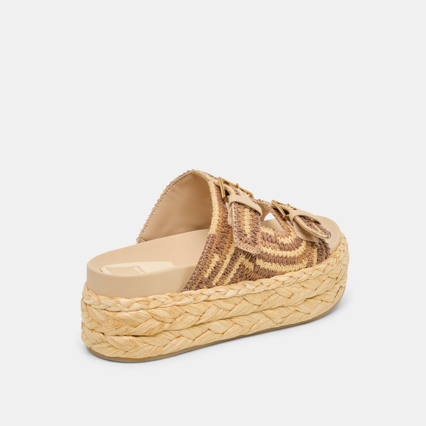 Falyn Brown Natural Woven Raffia Sandals Dolce Vita