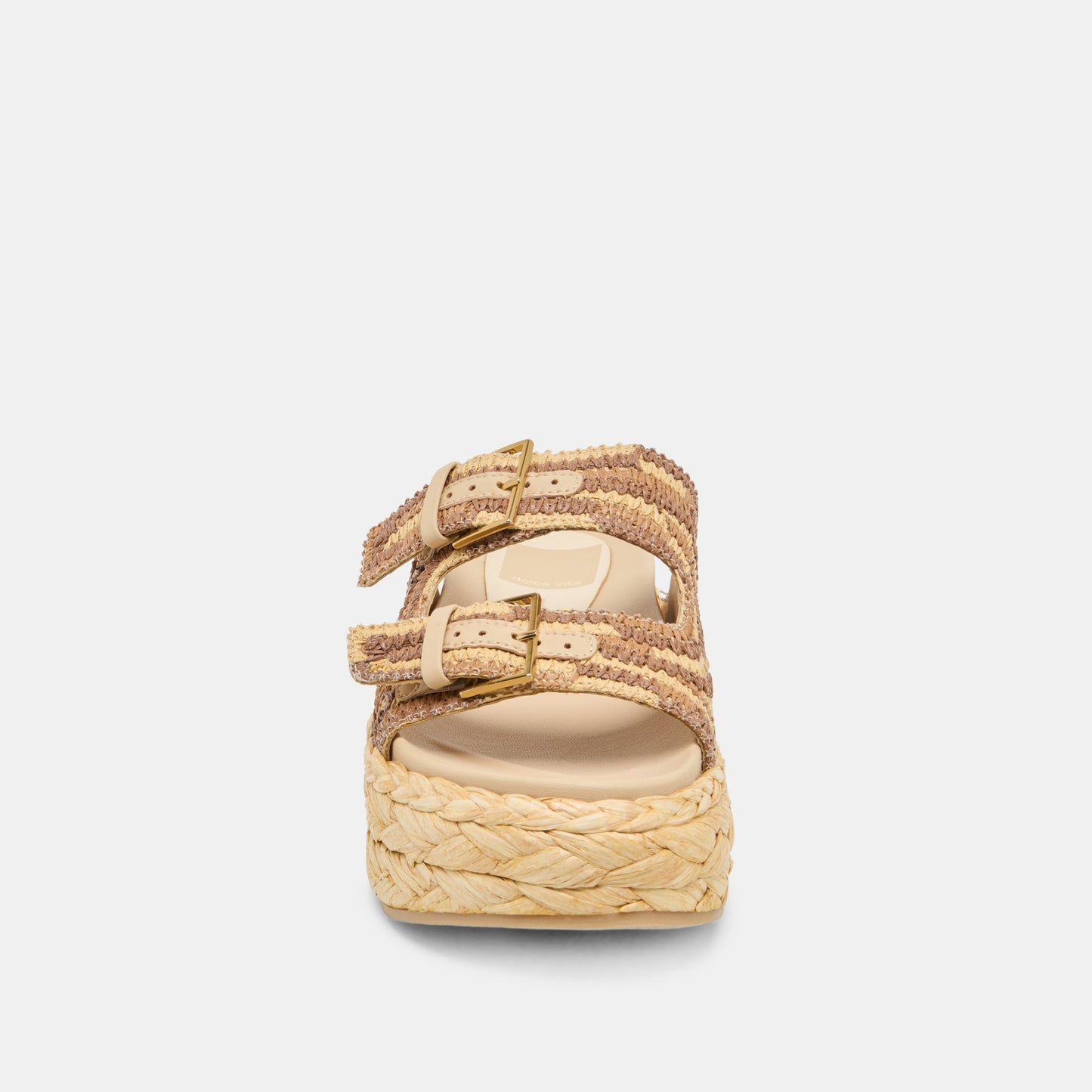 Falyn Brown Natural Woven Raffia Sandals Dolce Vita