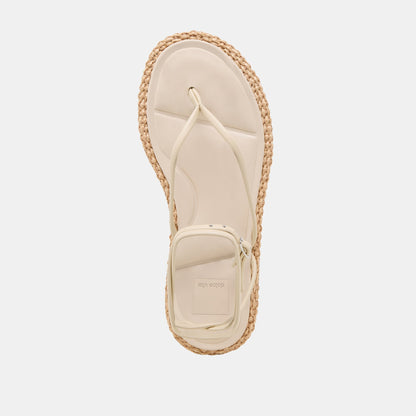 COVE SANDALS OFF WHITE LEATHER Dolce Vita