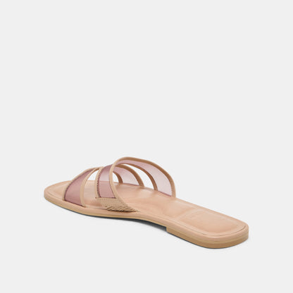 Flori Light Tan Mesh Sandals Dolce Vita