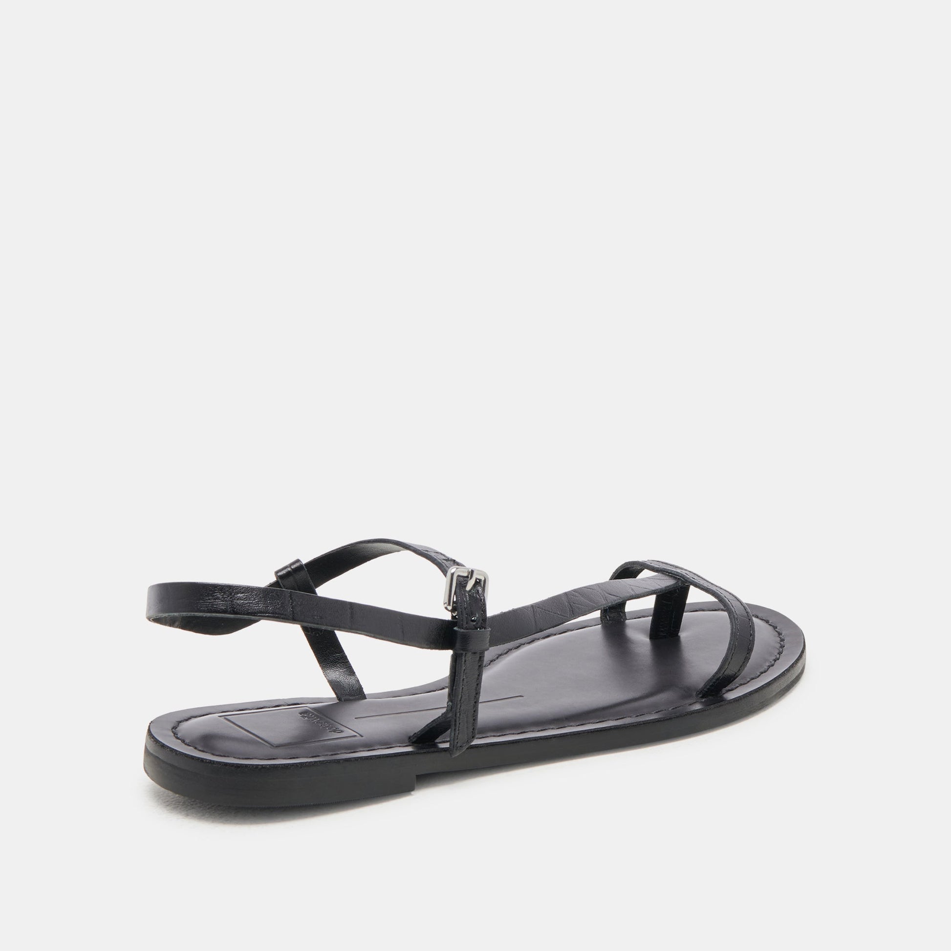 WANDRE SANDALS NOIR EMBOSSED LEATHER Dolce Vita
