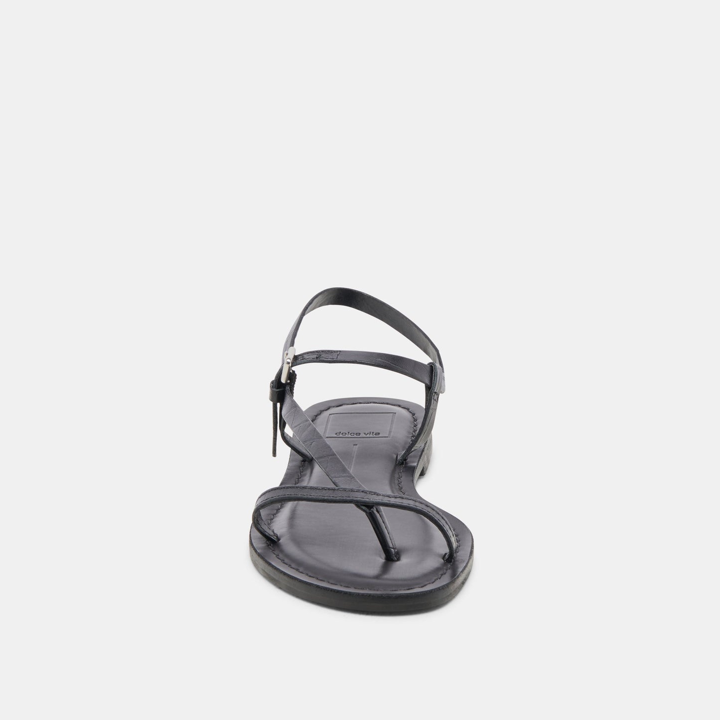 WANDRE SANDALS NOIR EMBOSSED LEATHER Dolce Vita