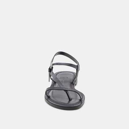 WANDRE SANDALS NOIR EMBOSSED LEATHER Dolce Vita