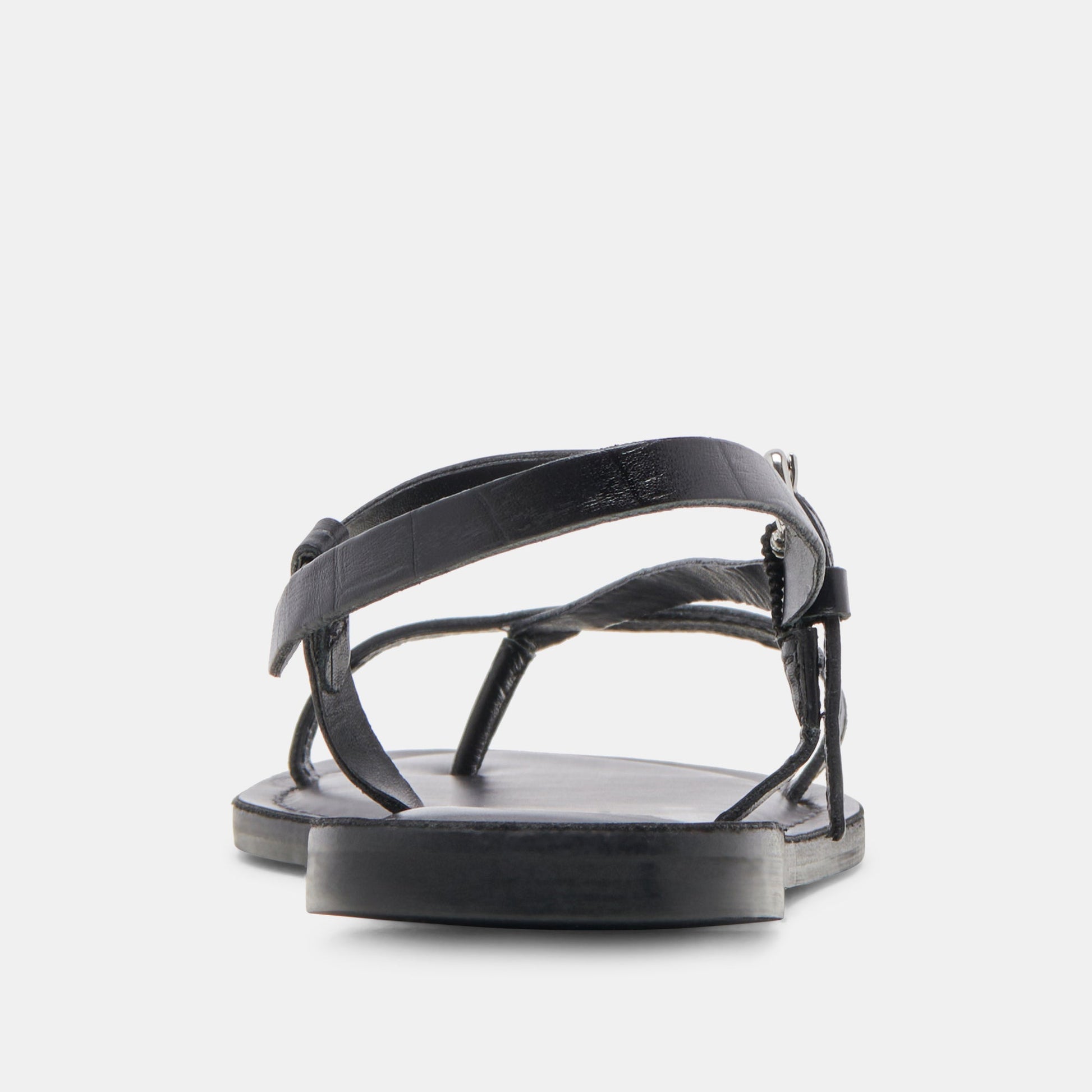 WANDRE SANDALS NOIR EMBOSSED LEATHER Dolce Vita