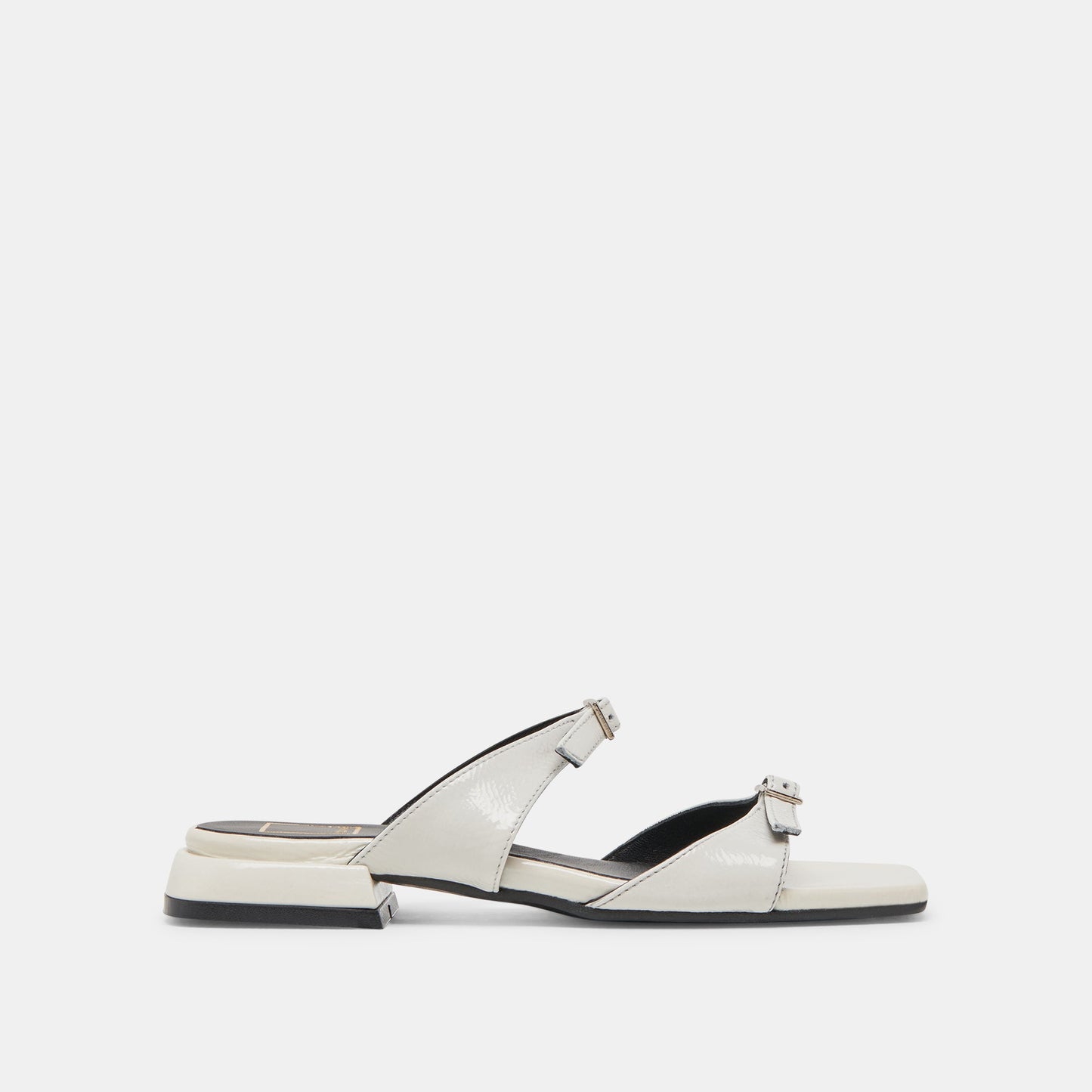 LAVERN SANDALS OFF WHITE CRINKLE PATENT Dolce Vita
