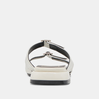 LAVERN SANDALS OFF WHITE CRINKLE PATENT Dolce Vita