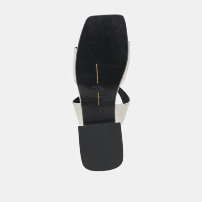 LAVERN SANDALS OFF WHITE CRINKLE PATENT Dolce Vita