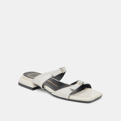 LAVERN SANDALS OFF WHITE CRINKLE PATENT Dolce Vita