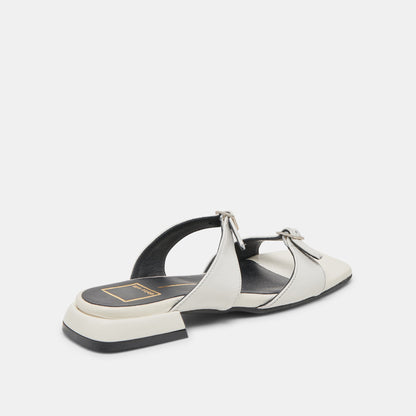 LAVERN SANDALS OFF WHITE CRINKLE PATENT Dolce Vita