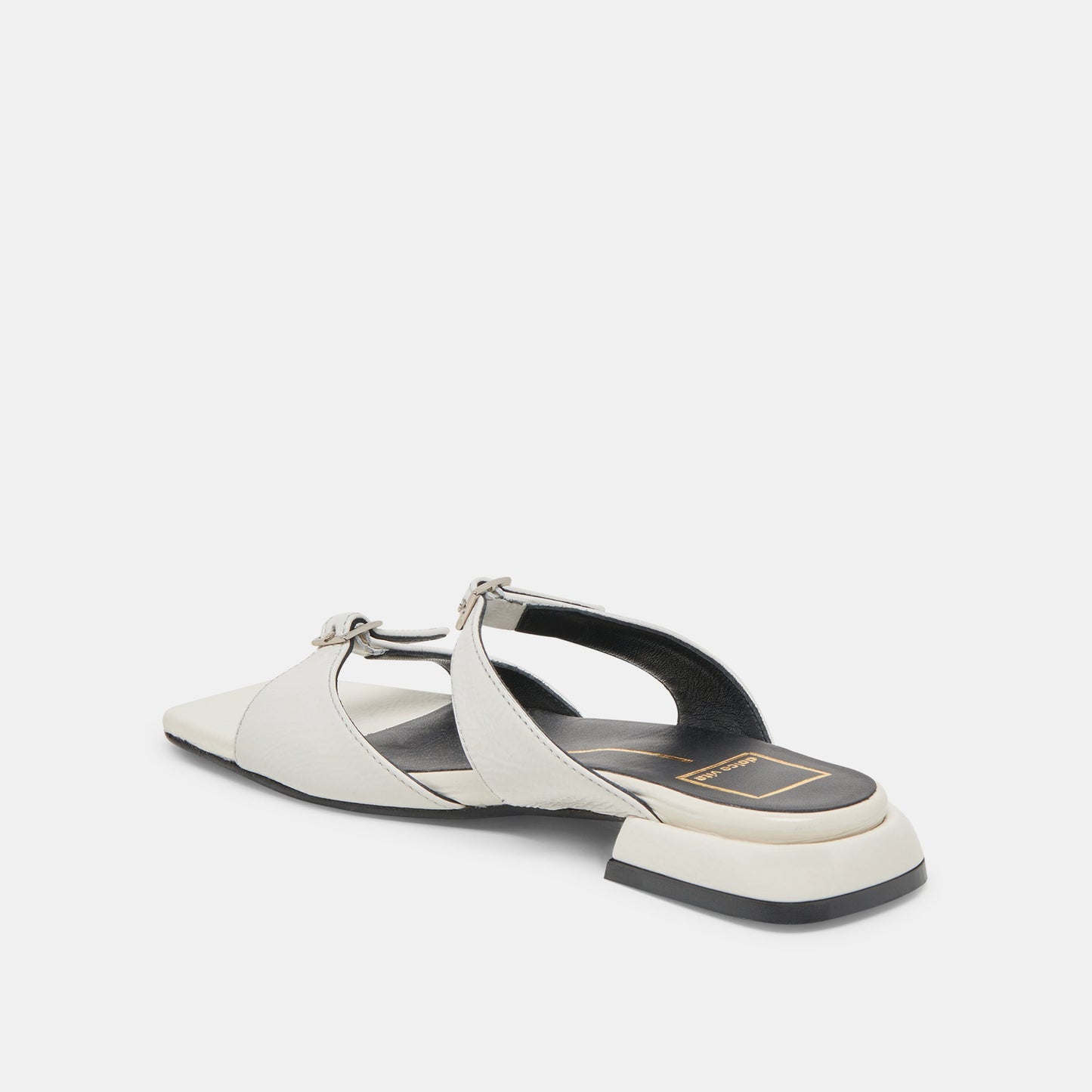 LAVERN SANDALS OFF WHITE CRINKLE PATENT Dolce Vita