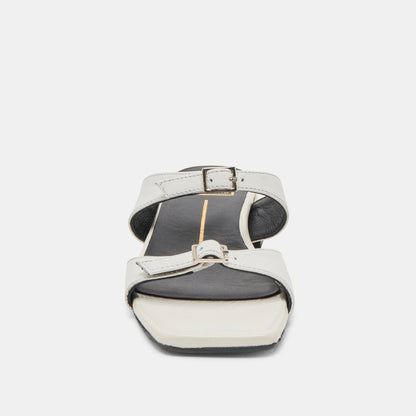 LAVERN SANDALS OFF WHITE CRINKLE PATENT Dolce Vita