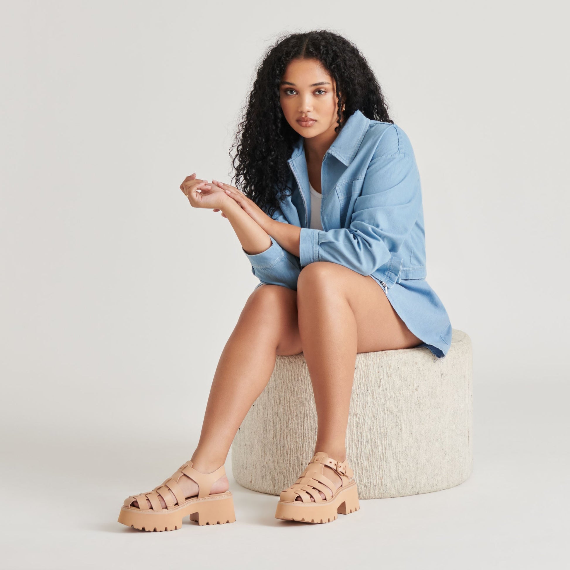 LASLY TONAL SANDALS CAFE LEATHER Dolce Vita