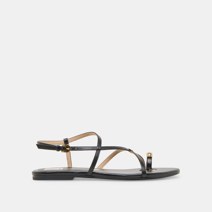 KESHA SANDALS BLACK LEATHER Dolce Vita