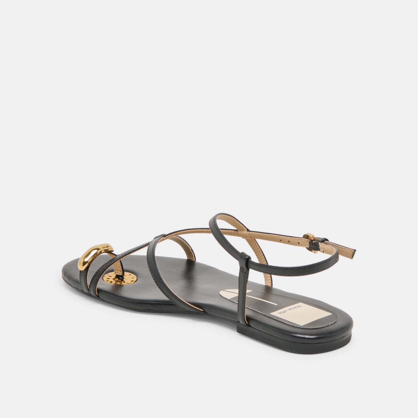 KESHA SANDALS BLACK LEATHER Dolce Vita