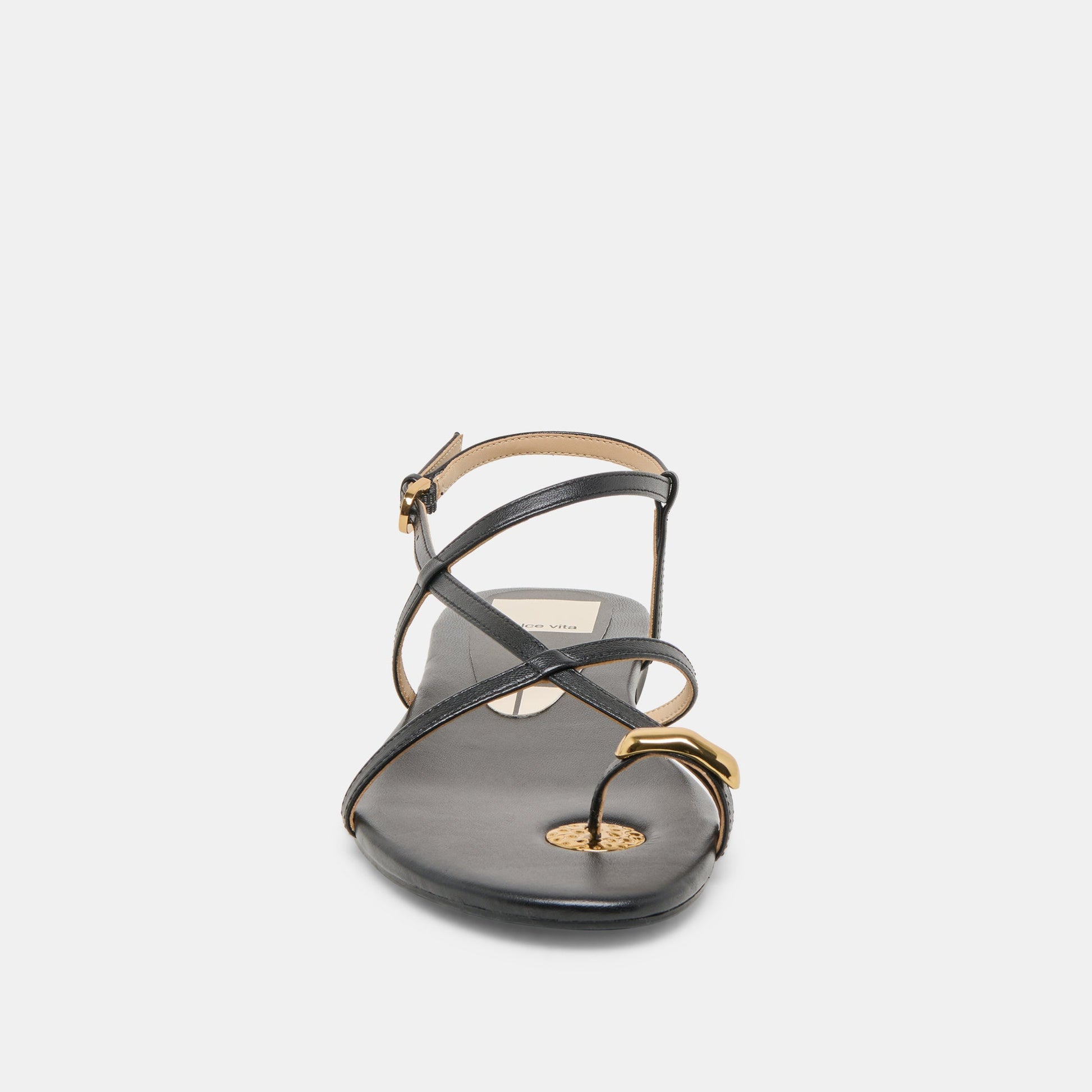 KESHA SANDALS BLACK LEATHER Dolce Vita
